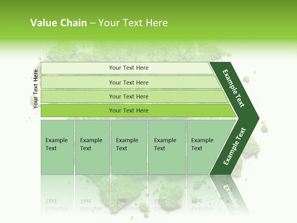A Pile Of Green Powder On A White Surface PowerPoint Template
