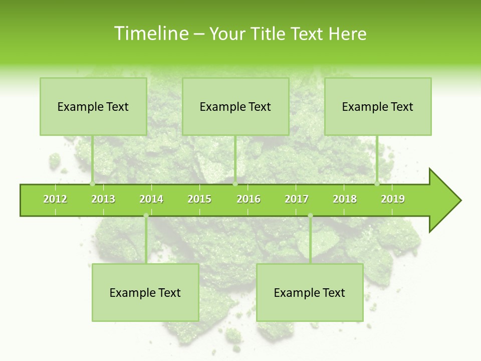 A Pile Of Green Powder On A White Surface PowerPoint Template