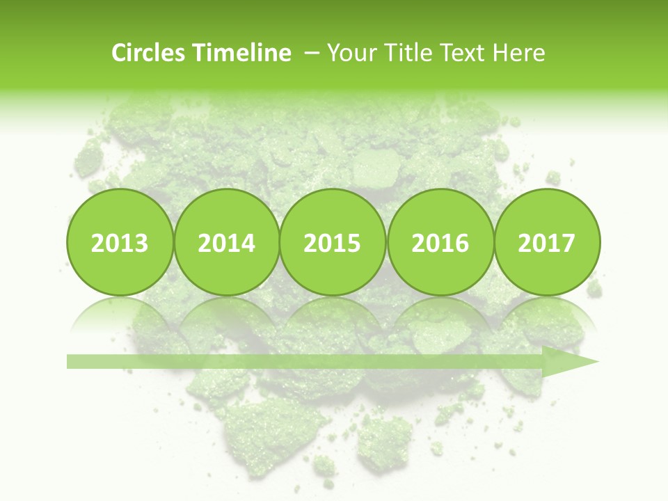 A Pile Of Green Powder On A White Surface PowerPoint Template