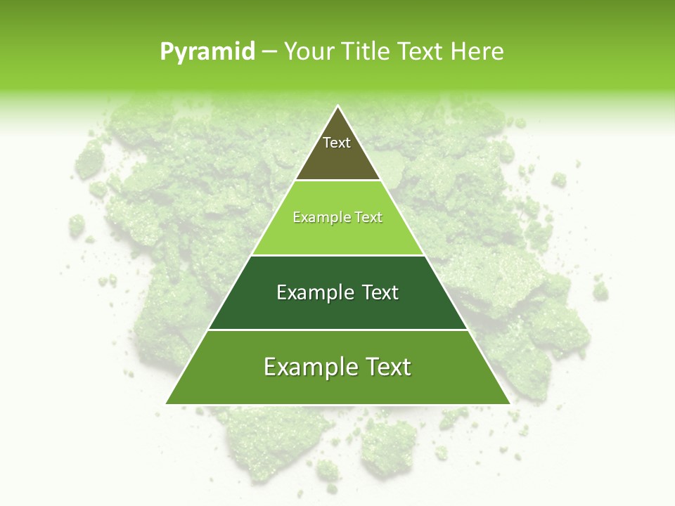 A Pile Of Green Powder On A White Surface PowerPoint Template