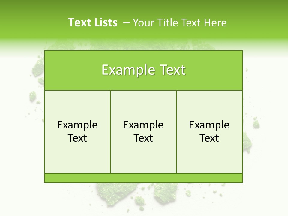 A Pile Of Green Powder On A White Surface PowerPoint Template