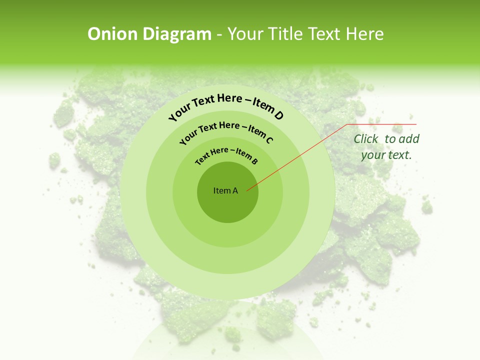 A Pile Of Green Powder On A White Surface PowerPoint Template