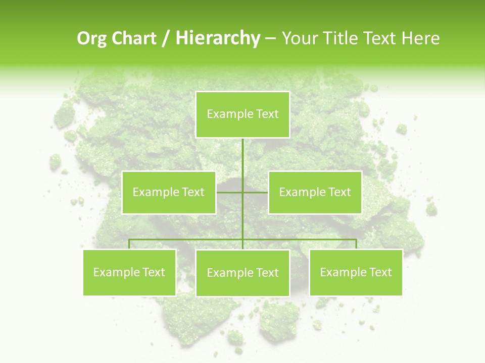 A Pile Of Green Powder On A White Surface PowerPoint Template