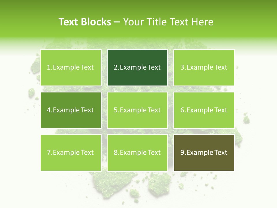 A Pile Of Green Powder On A White Surface PowerPoint Template