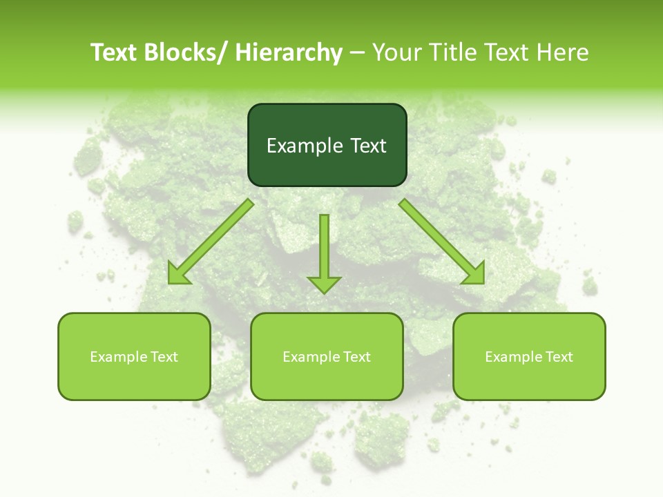 A Pile Of Green Powder On A White Surface PowerPoint Template