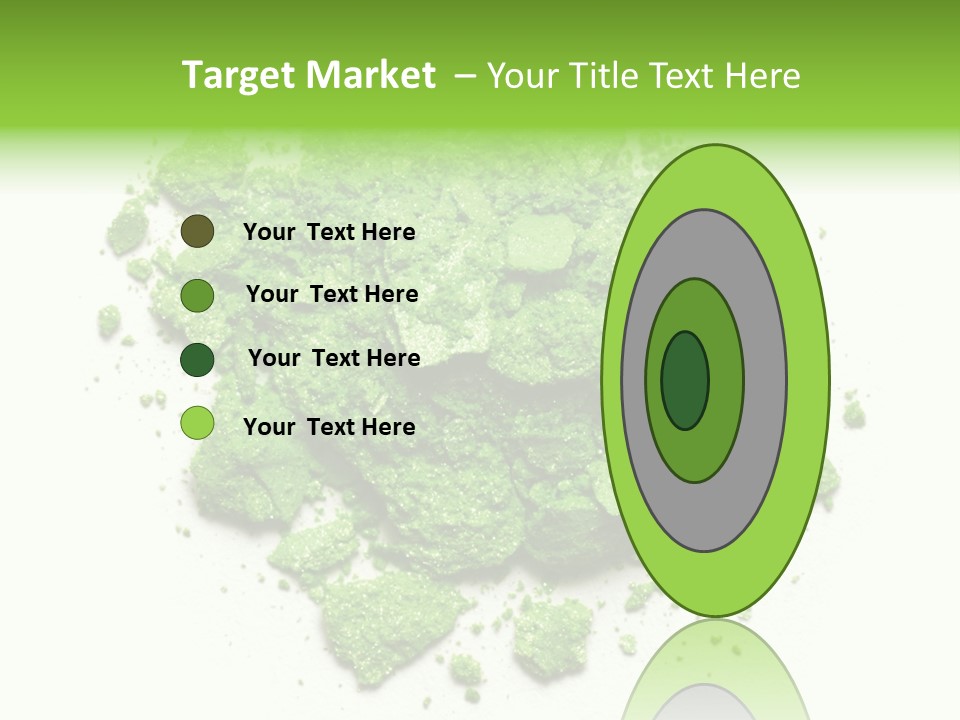 A Pile Of Green Powder On A White Surface PowerPoint Template
