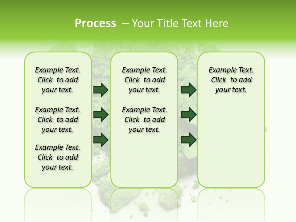 A Pile Of Green Powder On A White Surface PowerPoint Template