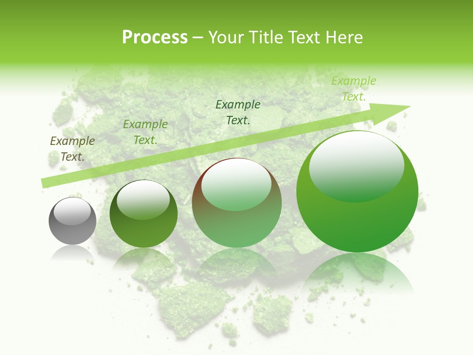 A Pile Of Green Powder On A White Surface PowerPoint Template