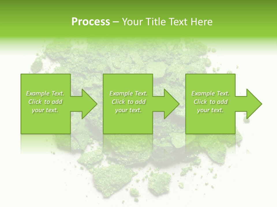 A Pile Of Green Powder On A White Surface PowerPoint Template