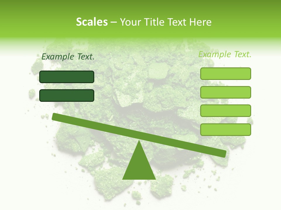 A Pile Of Green Powder On A White Surface PowerPoint Template