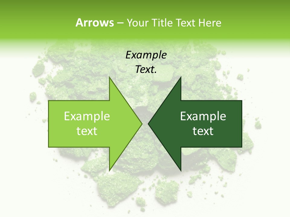 A Pile Of Green Powder On A White Surface PowerPoint Template