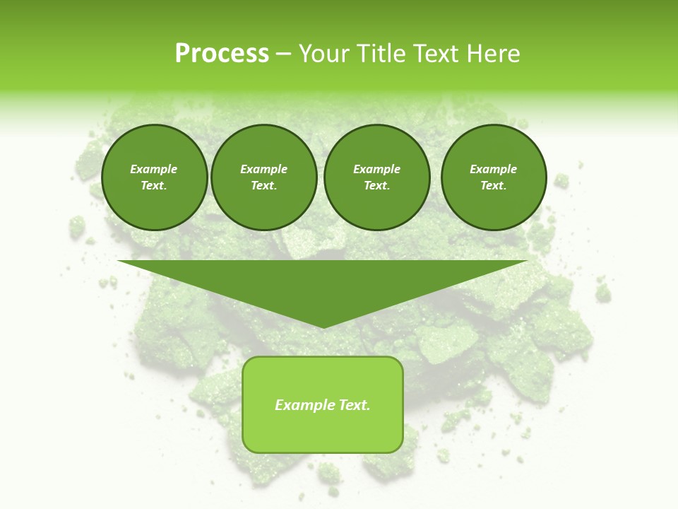 A Pile Of Green Powder On A White Surface PowerPoint Template