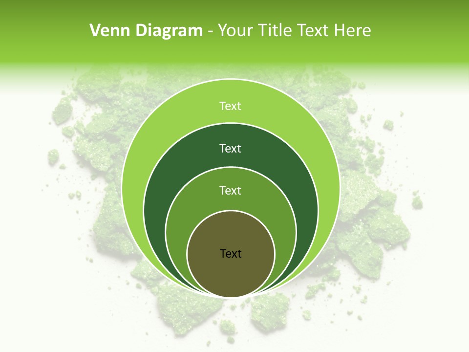 A Pile Of Green Powder On A White Surface PowerPoint Template