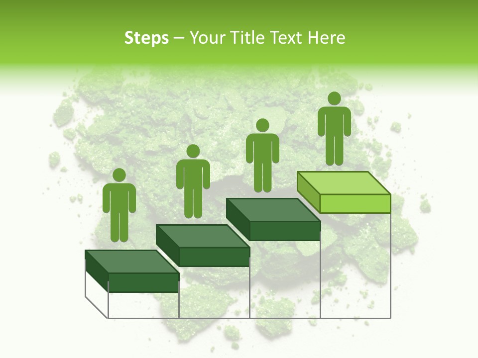 A Pile Of Green Powder On A White Surface PowerPoint Template