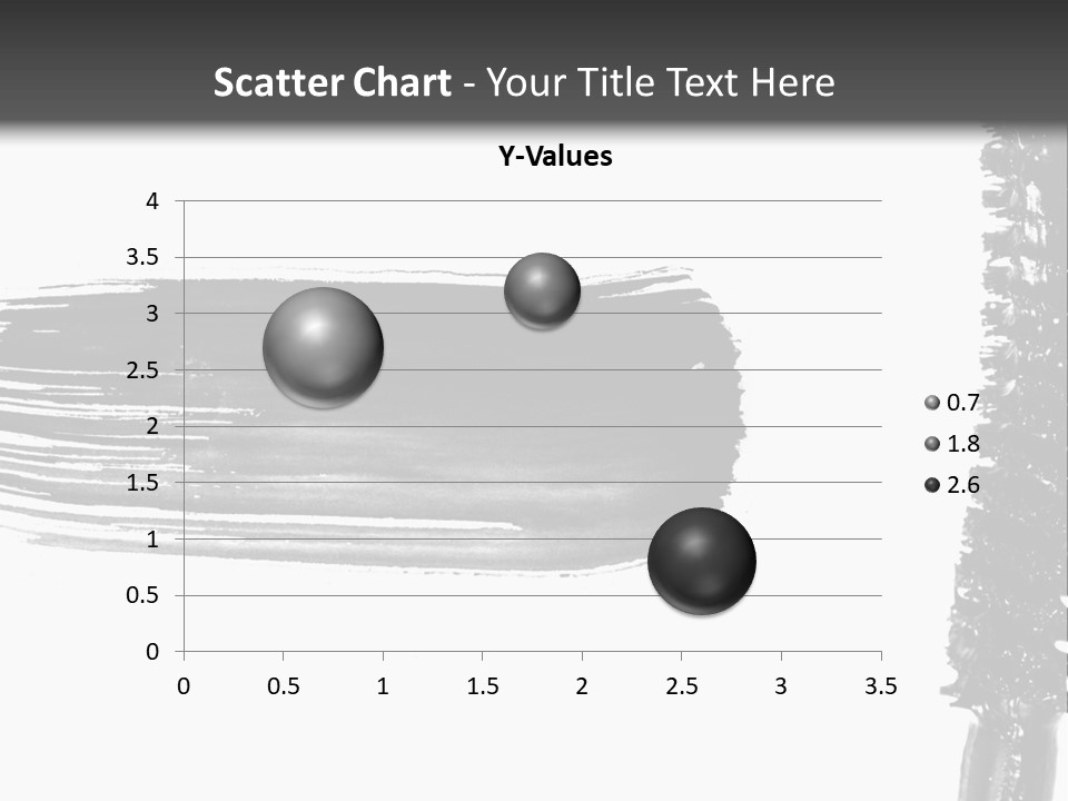 A Black Brush With A White Background PowerPoint Template