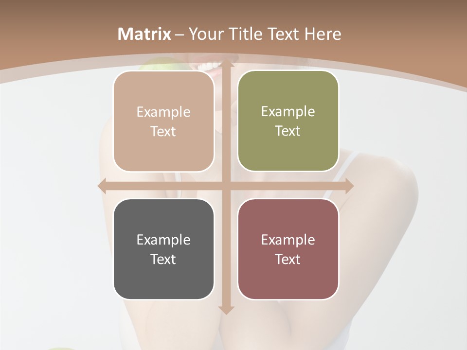 Apple Selective Vegetable PowerPoint Template