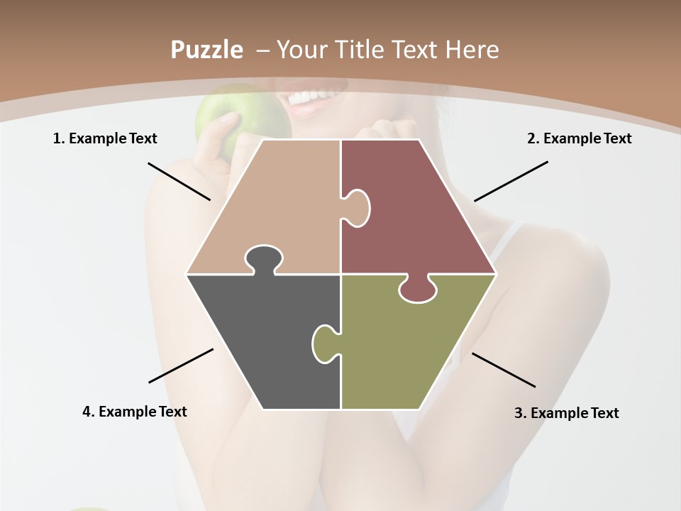 Apple Selective Vegetable PowerPoint Template