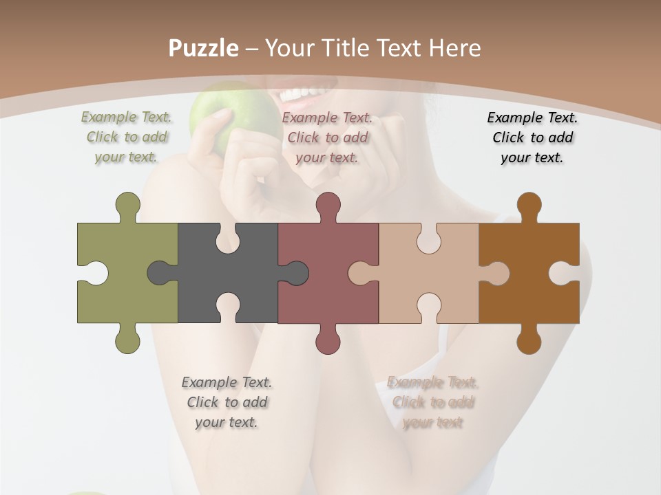 Apple Selective Vegetable PowerPoint Template