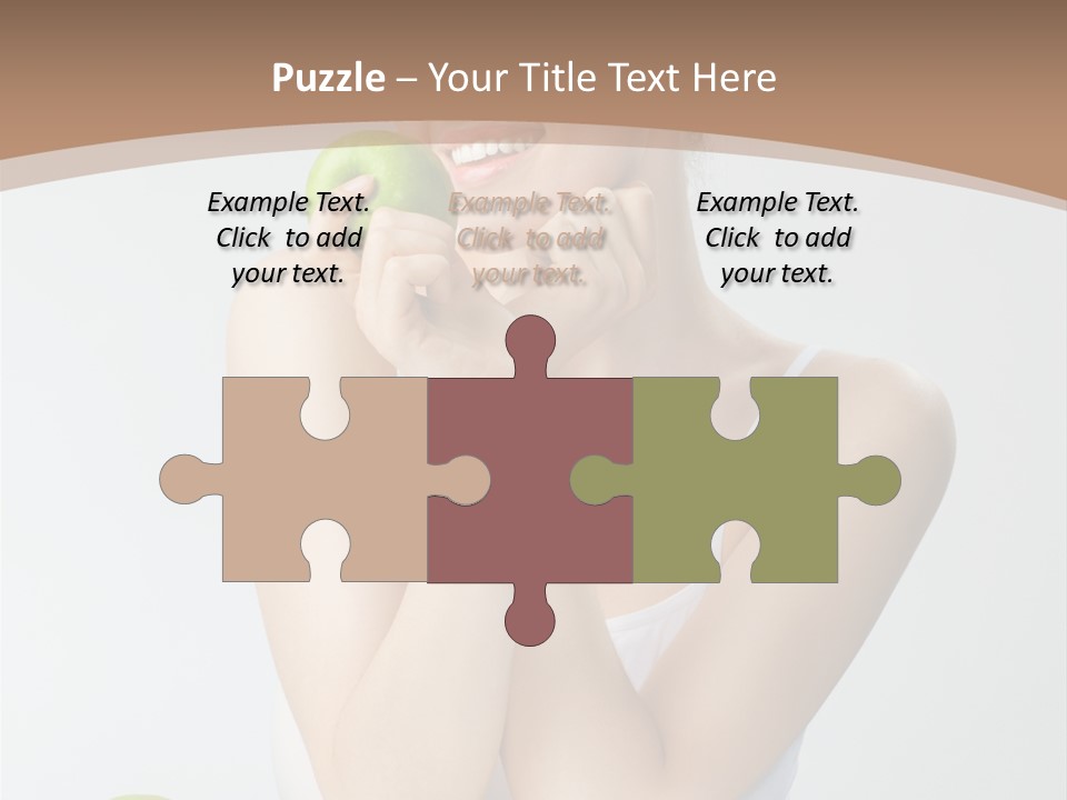 Apple Selective Vegetable PowerPoint Template