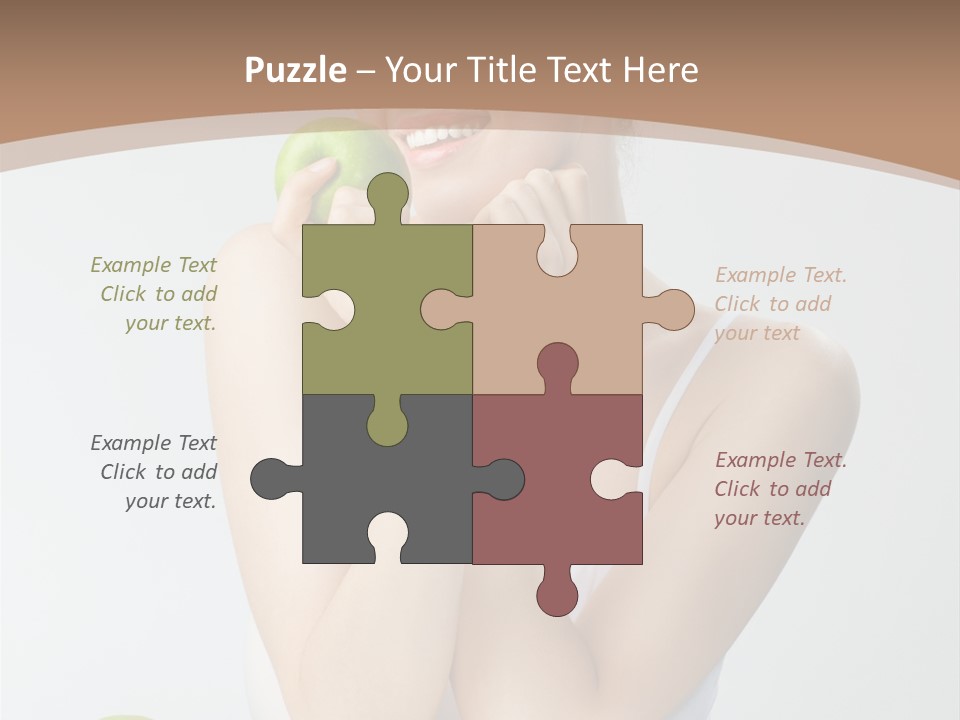 Apple Selective Vegetable PowerPoint Template