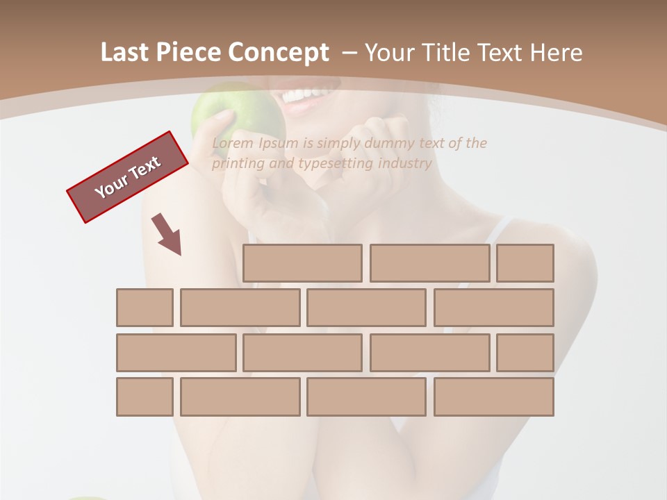 Apple Selective Vegetable PowerPoint Template