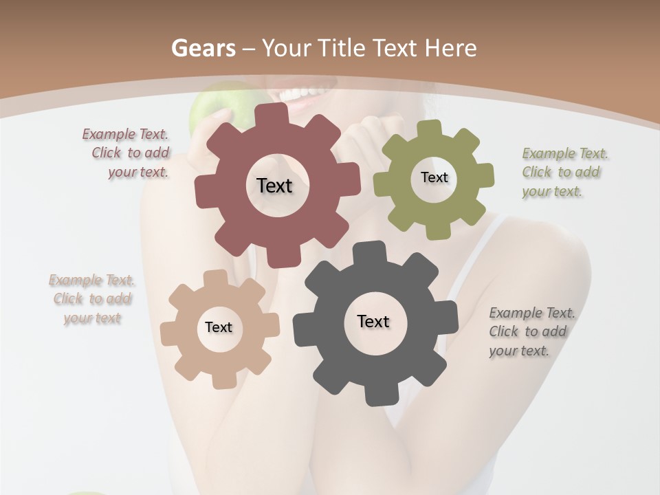 Apple Selective Vegetable PowerPoint Template