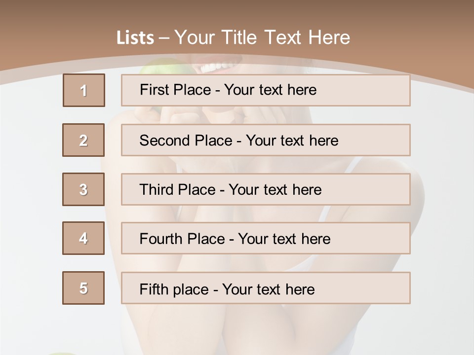 Apple Selective Vegetable PowerPoint Template