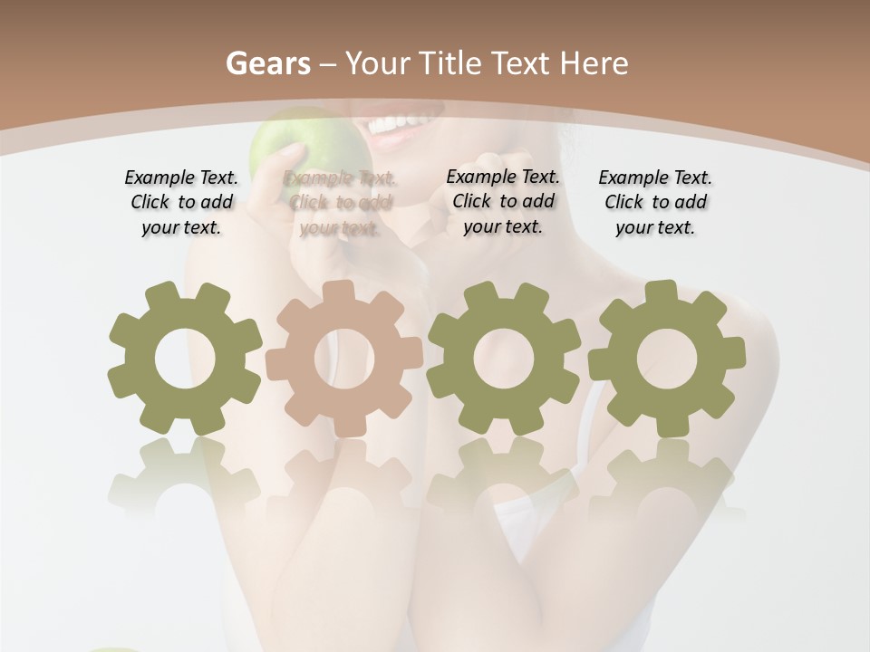 Apple Selective Vegetable PowerPoint Template