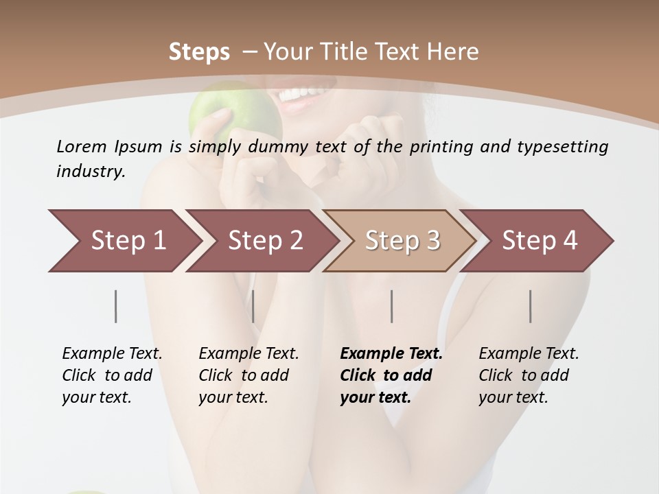 Apple Selective Vegetable PowerPoint Template
