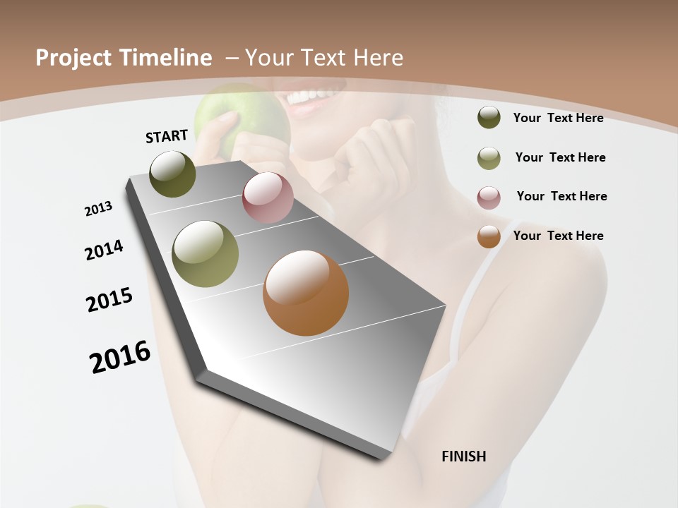 Apple Selective Vegetable PowerPoint Template