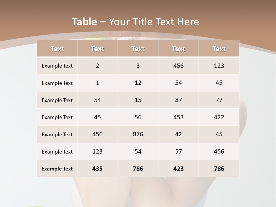 Apple Selective Vegetable PowerPoint Template