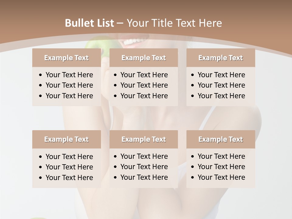 Apple Selective Vegetable PowerPoint Template