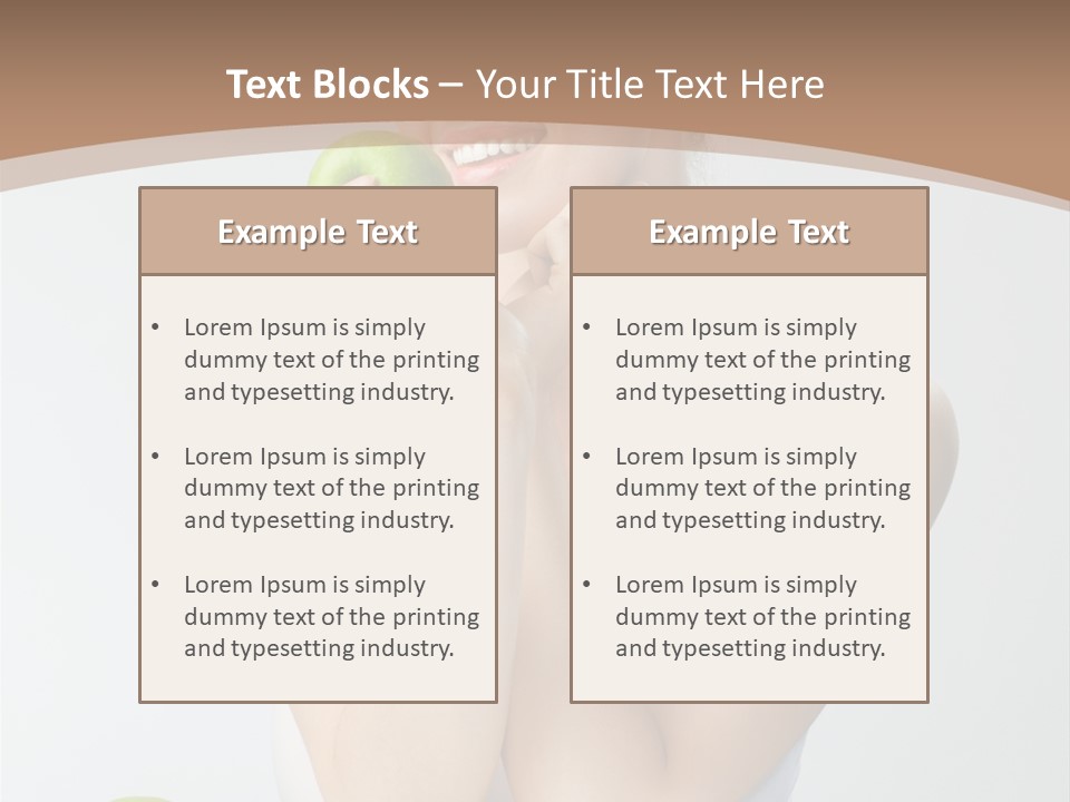 Apple Selective Vegetable PowerPoint Template