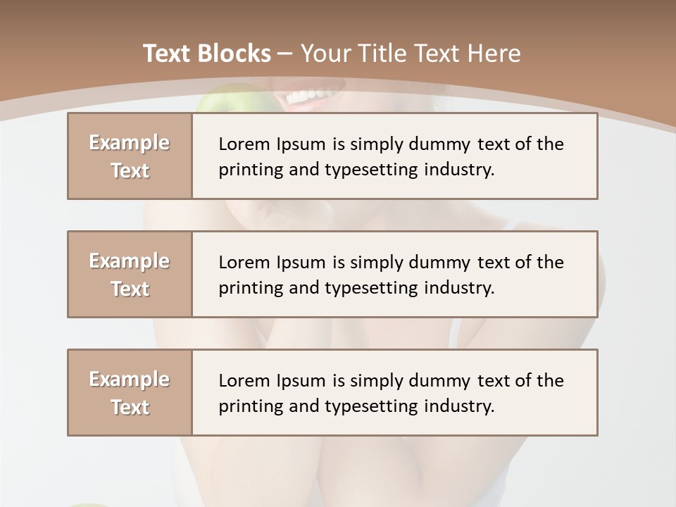 Apple Selective Vegetable PowerPoint Template