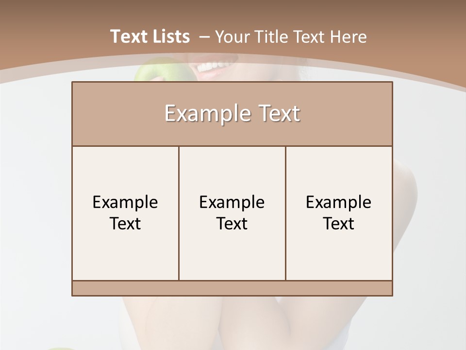 Apple Selective Vegetable PowerPoint Template