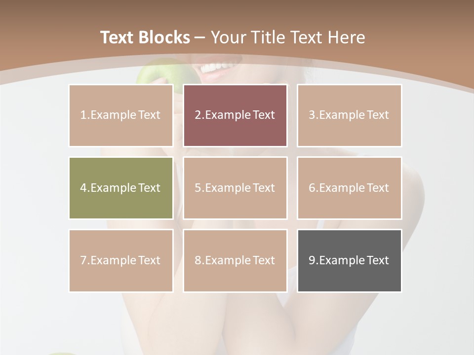 Apple Selective Vegetable PowerPoint Template