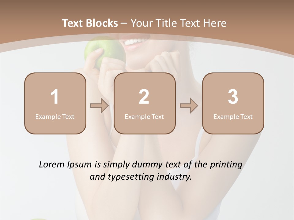 Apple Selective Vegetable PowerPoint Template