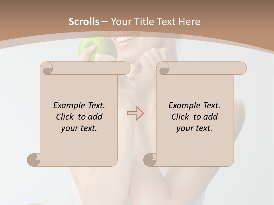 Apple Selective Vegetable PowerPoint Template