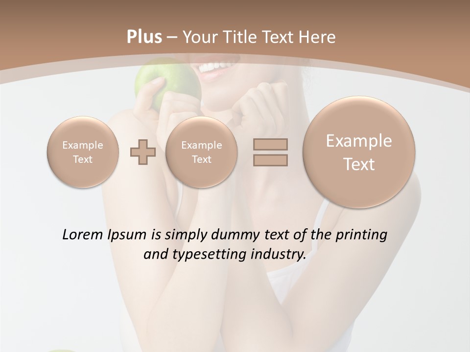 Apple Selective Vegetable PowerPoint Template