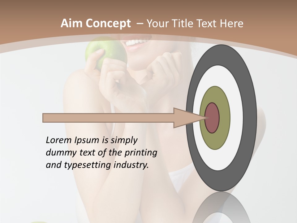 Apple Selective Vegetable PowerPoint Template