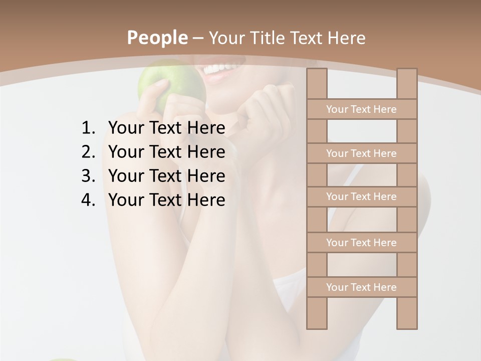 Apple Selective Vegetable PowerPoint Template