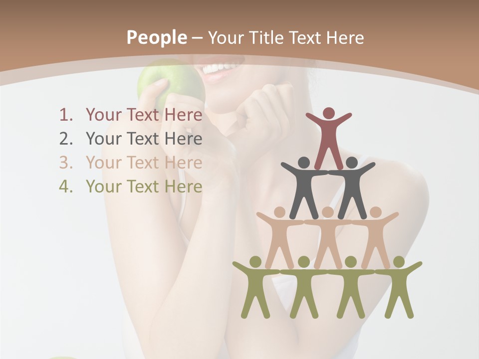 Apple Selective Vegetable PowerPoint Template