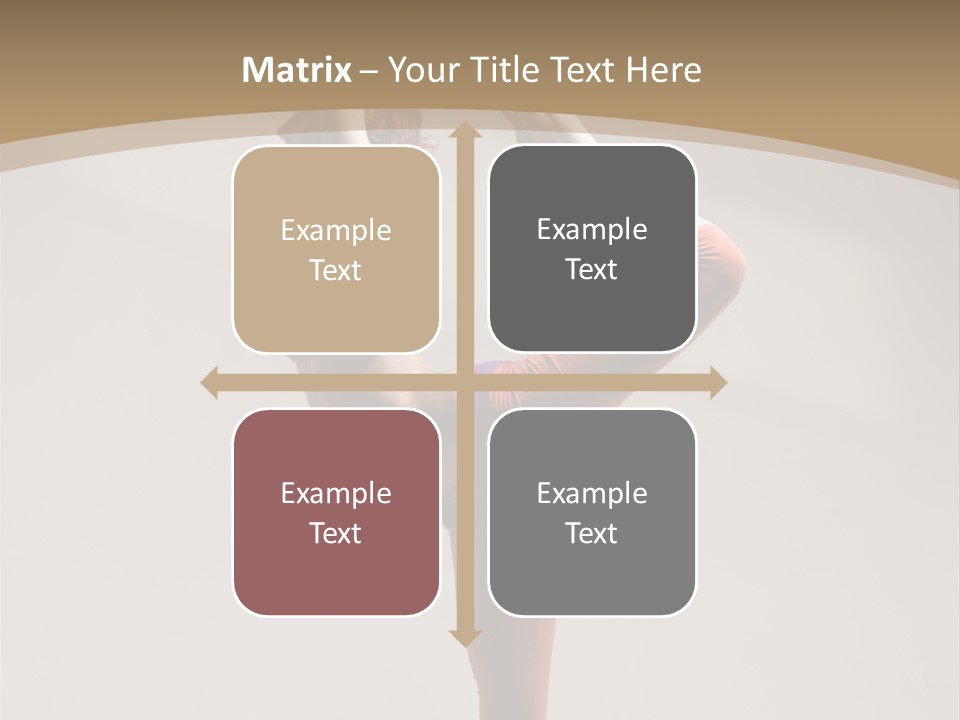 A Woman Doing A Yoga Pose On A Wooden Floor PowerPoint Template