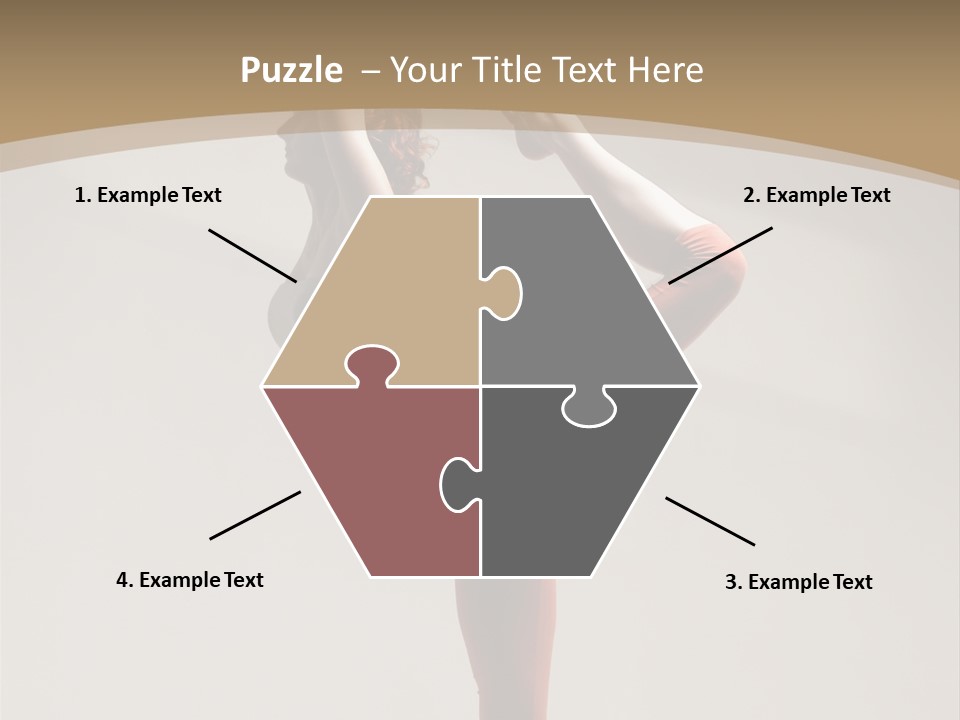 A Woman Doing A Yoga Pose On A Wooden Floor PowerPoint Template