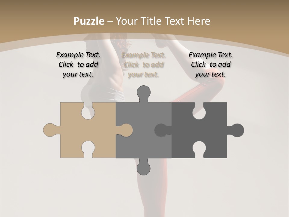 A Woman Doing A Yoga Pose On A Wooden Floor PowerPoint Template