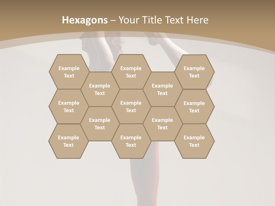 A Woman Doing A Yoga Pose On A Wooden Floor PowerPoint Template