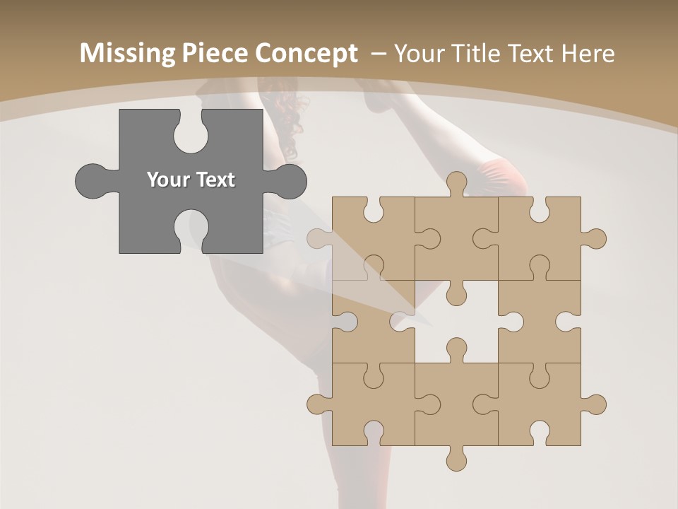 A Woman Doing A Yoga Pose On A Wooden Floor PowerPoint Template