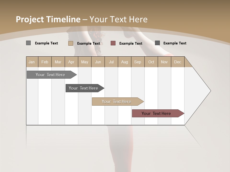 A Woman Doing A Yoga Pose On A Wooden Floor PowerPoint Template