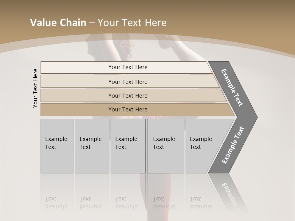 A Woman Doing A Yoga Pose On A Wooden Floor PowerPoint Template