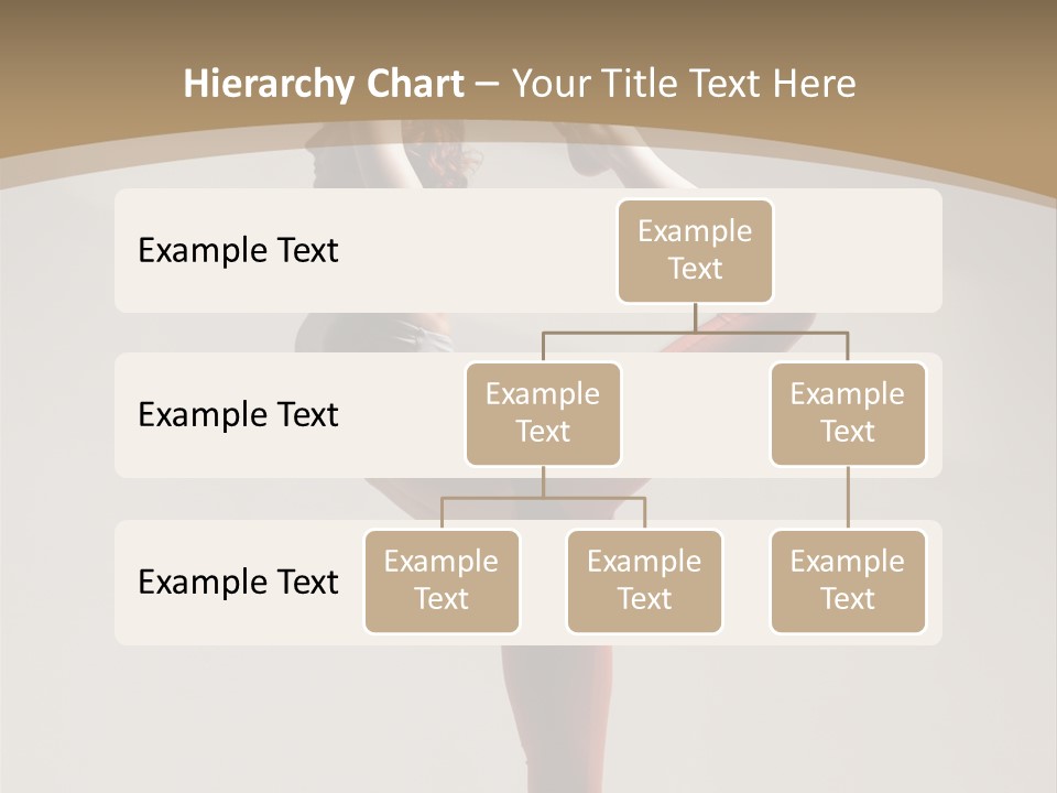 A Woman Doing A Yoga Pose On A Wooden Floor PowerPoint Template